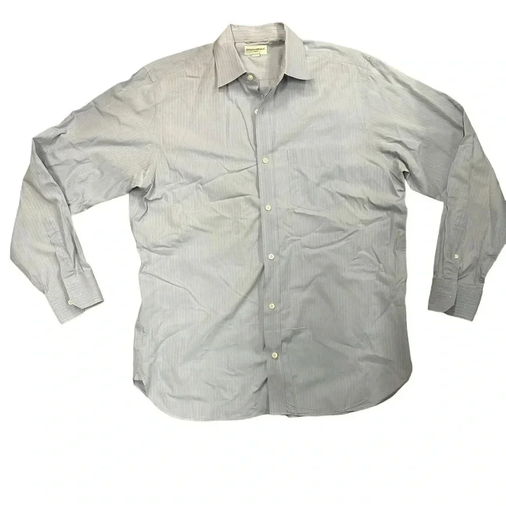 Banana Republic‎ Men’s Large Button Down Dress Shirt Light Blue Good Condition
